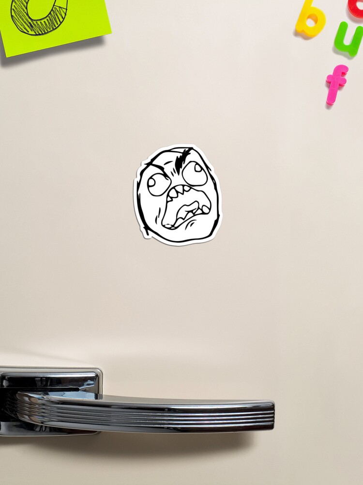 Troll face meme angry mad reaction face HD HIGH QUALITY Sticker for Sale  by iresist in 2023
