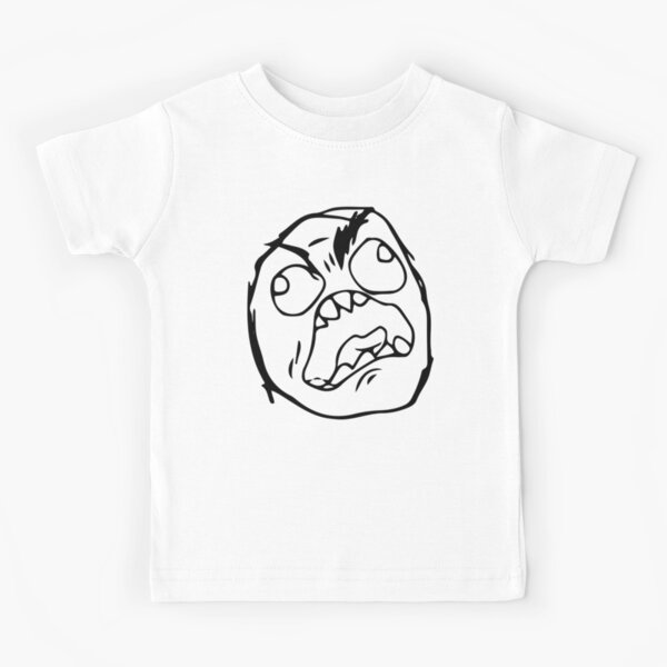 Meme Faces Kids T Shirts Redbubble - troll face on roblox copy and paste