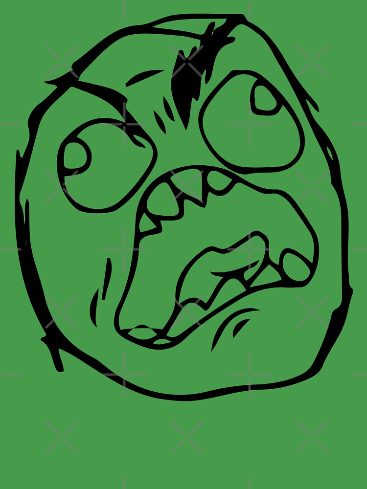 Troll face meme angry mad reaction face HD HIGH QUALITY Magnet