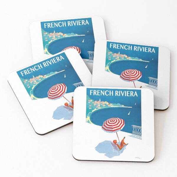 Item preview, 1954 French Riviera Travel Poster designed and sold by retrographics.