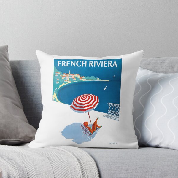 Item preview, 1954 French Riviera Travel Poster designed and sold by retrographics.