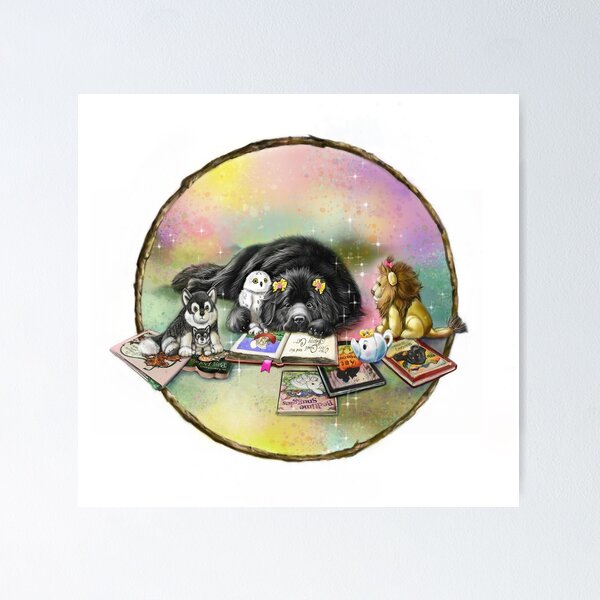 Item preview, Newfie and Stuffies Reading designed and sold by Patricia Reeder Eubank.