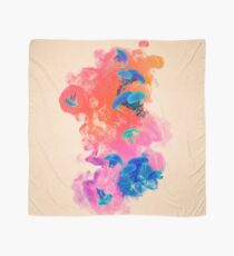 Psychedelic Ink Jellyfish Dream Watercolor Scarf