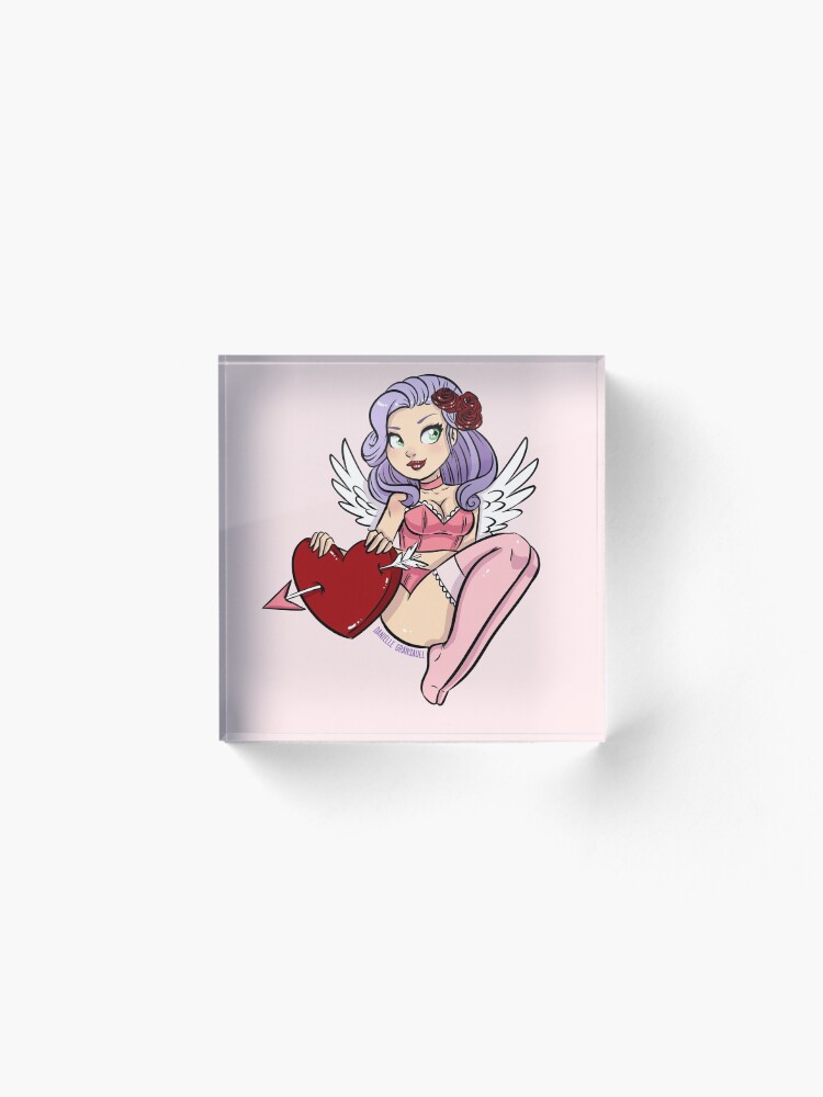 Alternate view of Cupid's Heart Acrylic Block