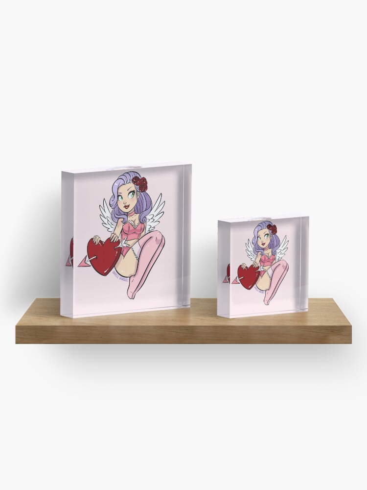 Alternate view of Cupid's Heart Acrylic Block