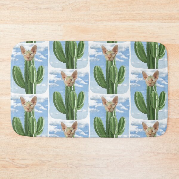 Item preview, Cactus Cat Pun  designed and sold by DinoKate.