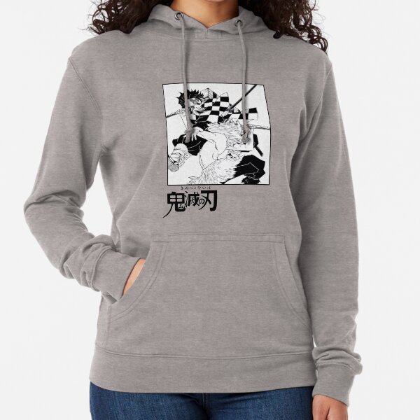 Tanjirou vs Inosuke Lightweight Hoodie