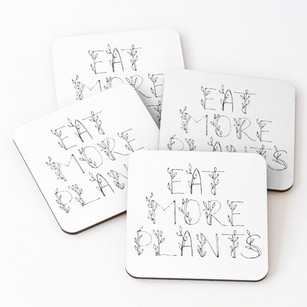 Item preview, Eat More Plants Vegan Vegetarian Quote designed and sold by Katey1285.