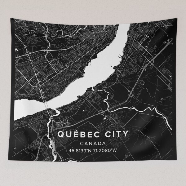 Item preview, Quebec City Map designed and sold by Kara515.
