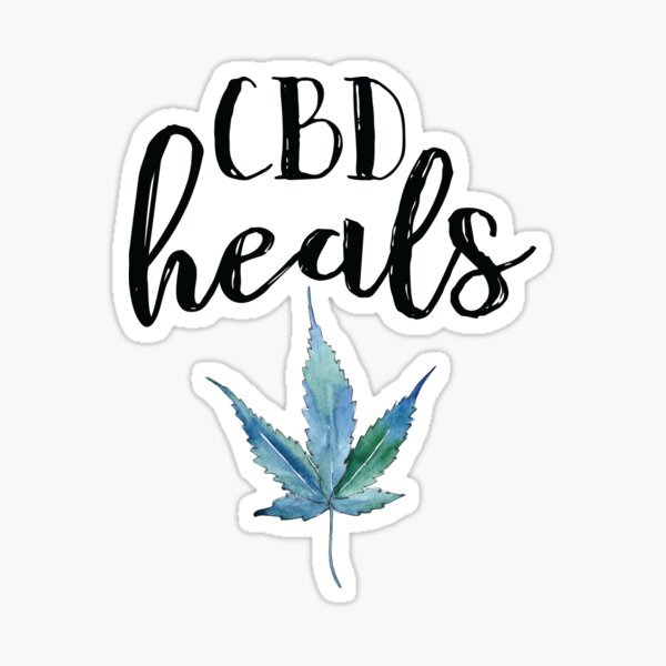 CBD Heals Sticker