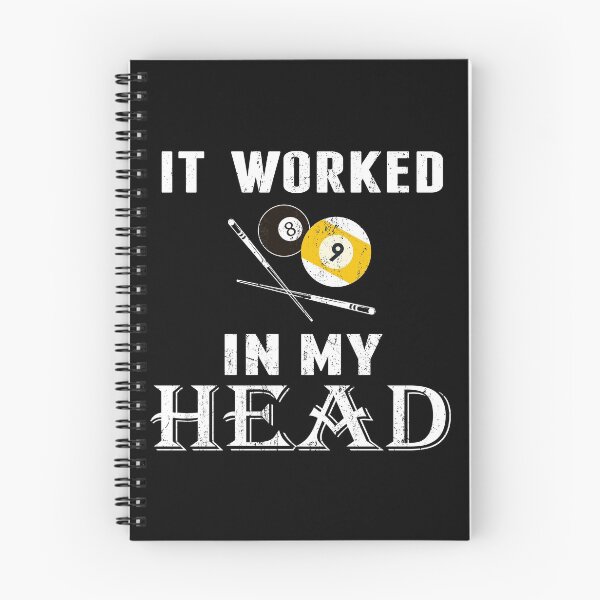 Item preview, Funny Billiards Pool Players 8 ball Cue Ball Sport Gift It Worked In My Head designed and sold by sols.
