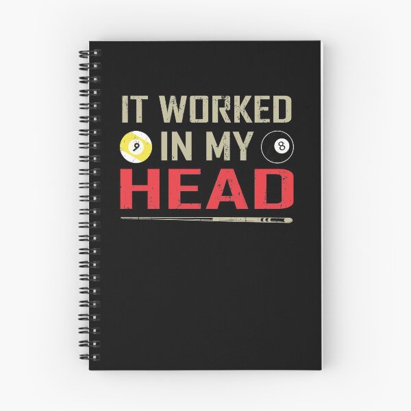 Item preview, Funny Billiard Pool Players 8 ball Cue Ball Sport Gift It Worked In My Head designed and sold by sols.