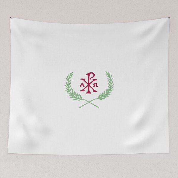 Item preview, In hoc signo vinces | In this sign conquer - Chi Ro with Olive Branches designed and sold by EkromDesigns.