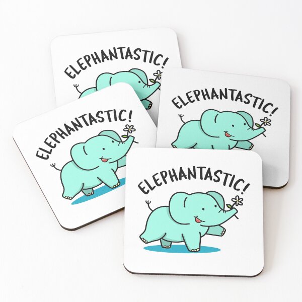 Item preview, Elephantastic Funny Elephant Puns  designed and sold by punnybone.