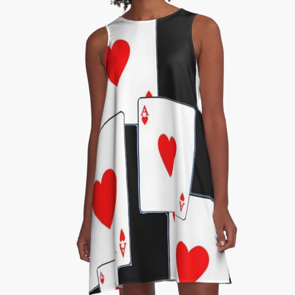 Item preview, RED HEARTS ACES PLAYING CARDS ON BLACK COLOR designed and sold by sharlesart.