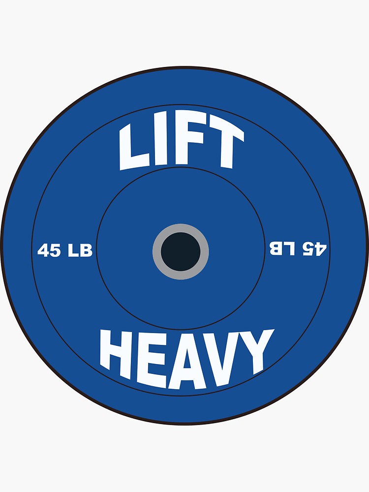 Thumbnail 3 of 3, Sticker, LIFT HEAVY designed and sold by susanprystupa.