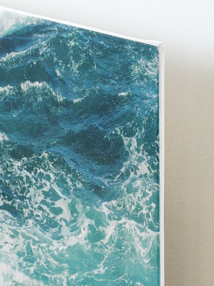Alternate view of Blue Ocean Waves Mounted Print