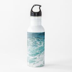 Blaue Meereswellen Trinkflasche