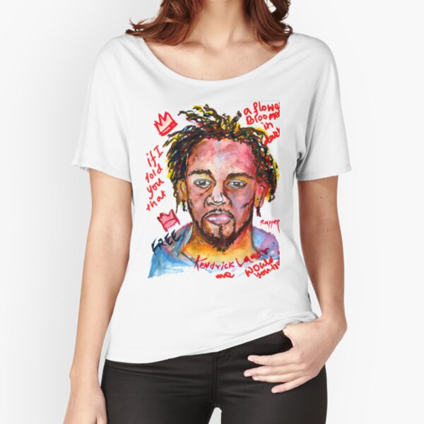 Item preview, Kendrick Lamar Malerei || Rapper Kendrick Lamar Aquarell Porträt designed and sold by KARTICK DUTTA.