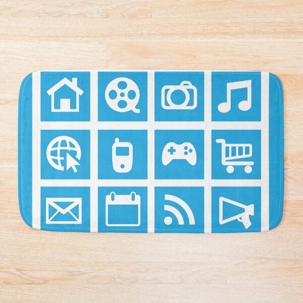 Item preview, Web icon graphics (blue) designed and sold by QueenieLamb.