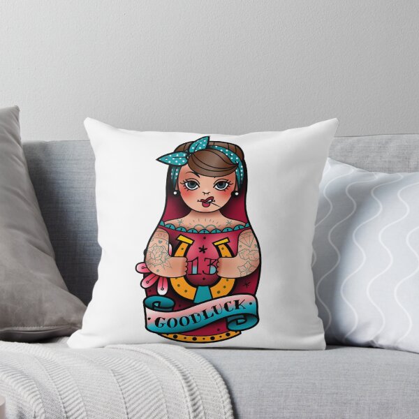 Item preview, traditional old school tattoo russian doll designed and sold by Adamova.