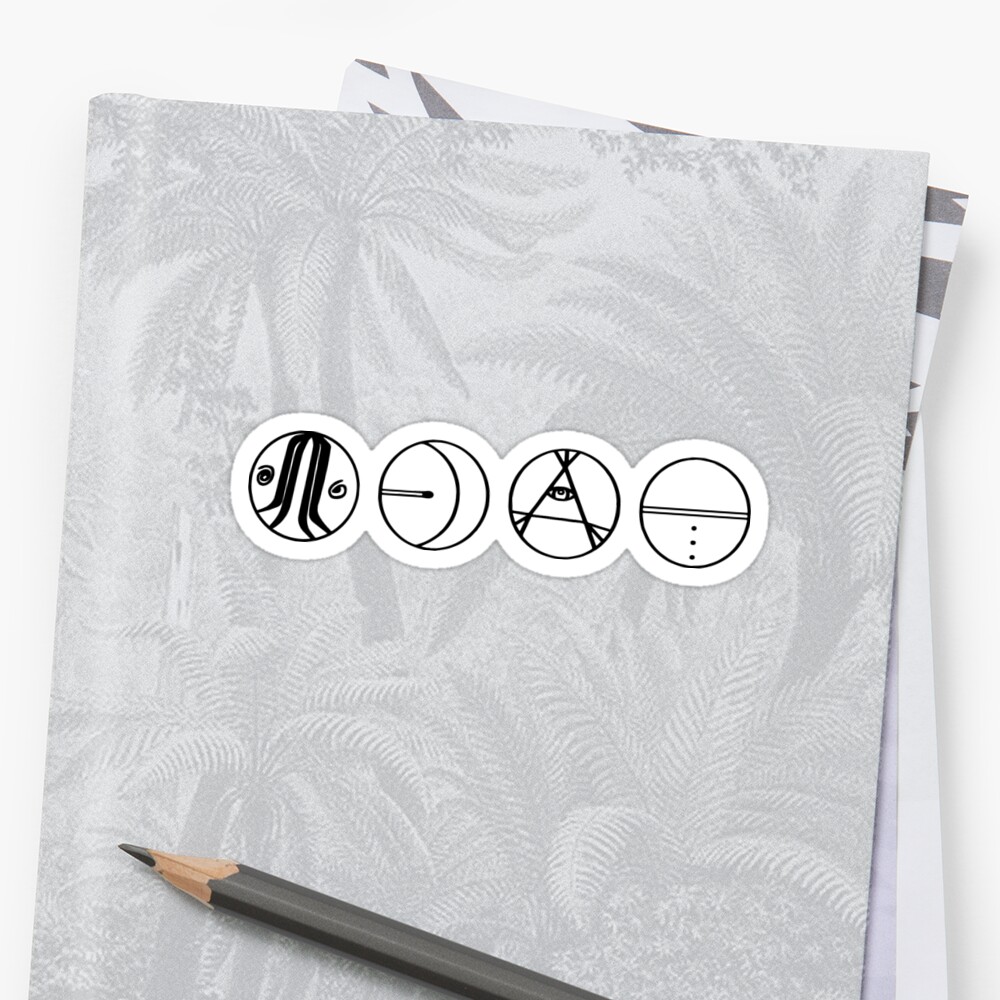 "5sos Easier Symbols" Sticker by ProtoEX7 Redbubble