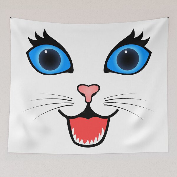 Item preview, Surprised Cat Face with Blue Eyes designed and sold by mrhighsky.