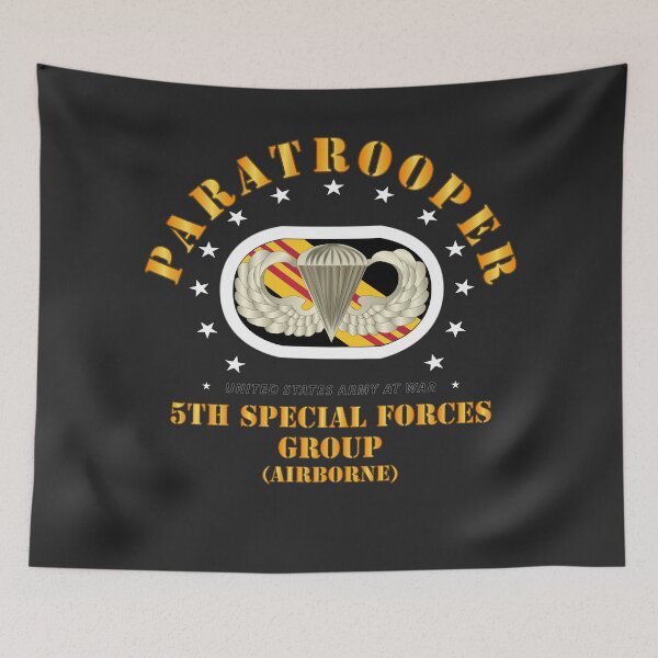 Artikelvorschau, SOF - 5. SFG Oval mit Fallschirmjäger wo DS entworfen und verkauft von Military Insignia Products.