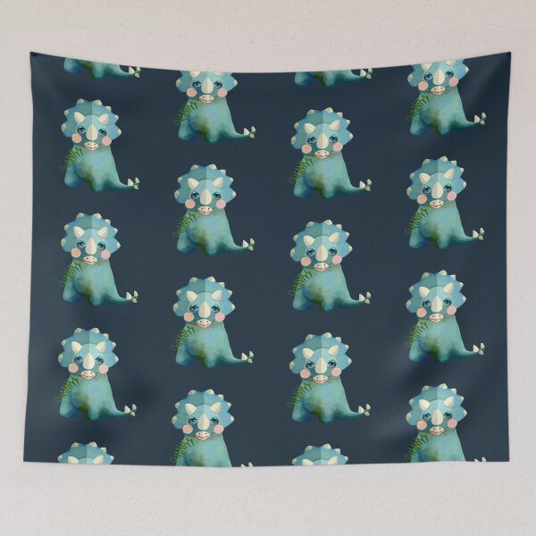Item preview, Blue Triceratops Dinosaur designed and sold by Karin Taylor.