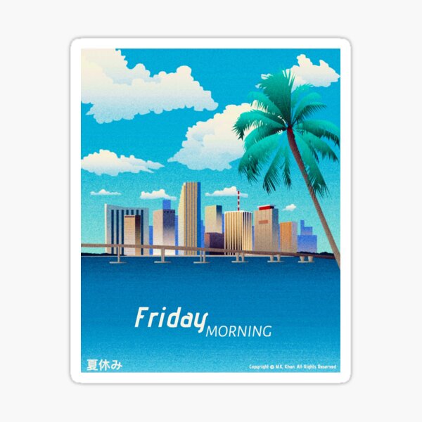 Miami Skyline Sticker
