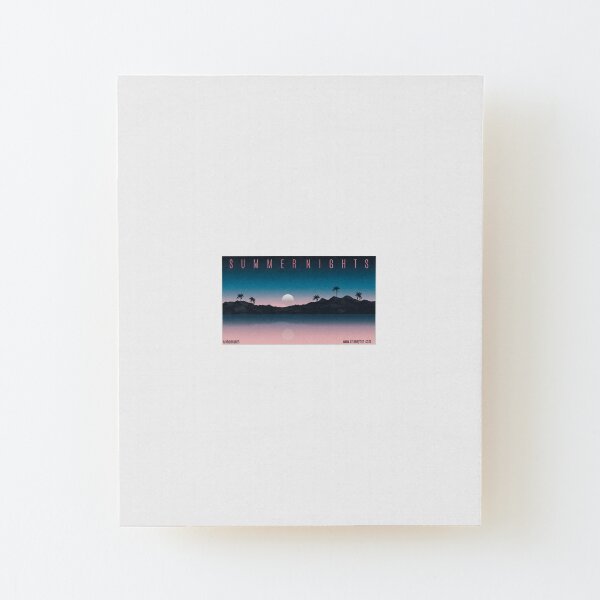 Summer Nights Wood Mounted Print