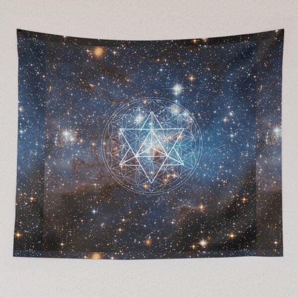 Item preview, Merkaba in Flower of Life designed and sold by Bluepress.