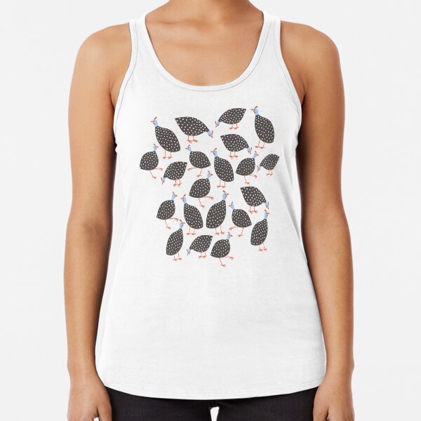 Guinea Hens Racerback Tank Top