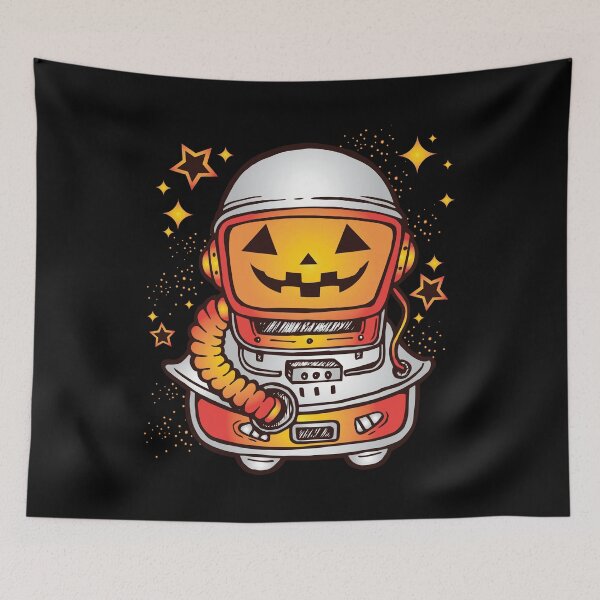 Artikelvorschau, Pumpkinaut-Kürbis-Astronaut Jackolantern In Space Halloween-Grafik entworfen und verkauft von tronictees.