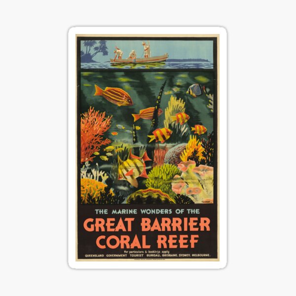 Artikel-Vorschau von Great Barrier Reef Poster 1933, designt und verkauft von karwilbedesigns.
