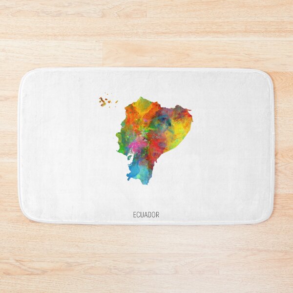 Item preview, Ecuador Watercolor Map designed and sold by ArtPrints.