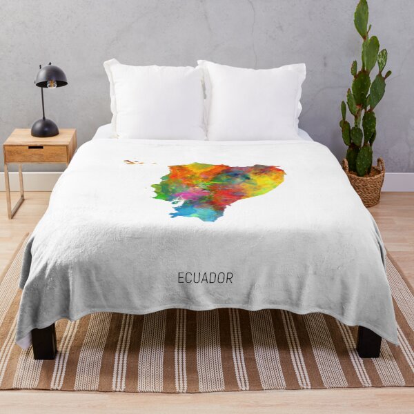 Item preview, Ecuador Watercolor Map designed and sold by ArtPrints.