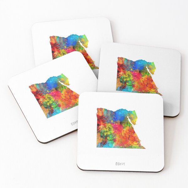Item preview, Egypt Watercolor Map designed and sold by ArtPrints.