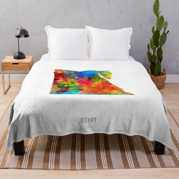 Item preview, Egypt Watercolor Map designed and sold by ArtPrints.