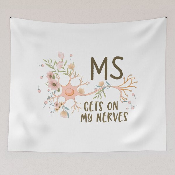 Item preview, MS Gets On My Nerves Neuron Multiple Sclerosis Awareness Gift designed and sold by Sifoustore.