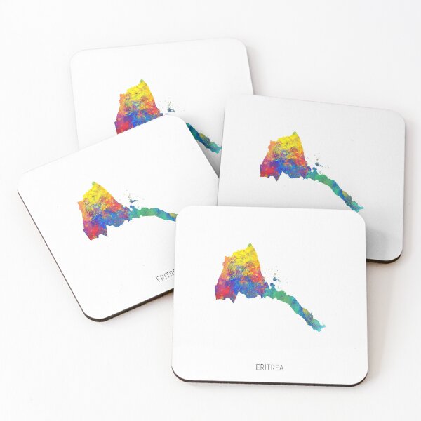 Item preview, Eritrea Watercolor Map designed and sold by ArtPrints.