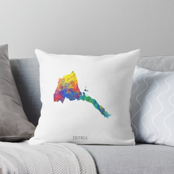 Item preview, Eritrea Watercolor Map designed and sold by ArtPrints.