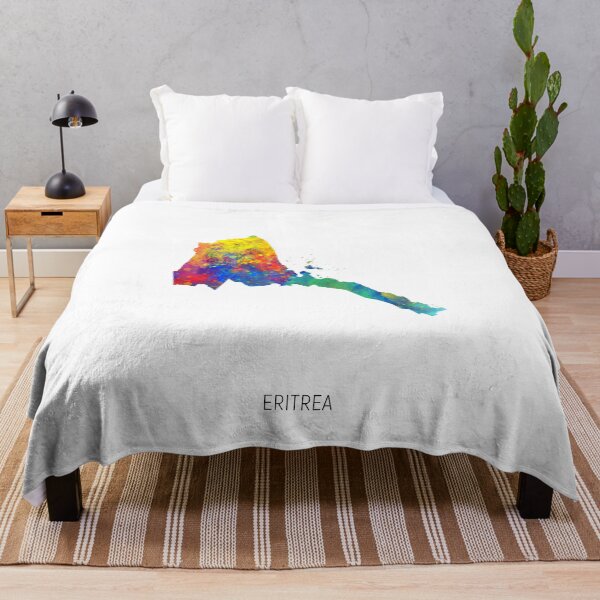 Item preview, Eritrea Watercolor Map designed and sold by ArtPrints.