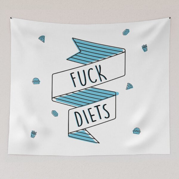 Item preview, Fuck Diets! designed and sold by PolkaDonk.