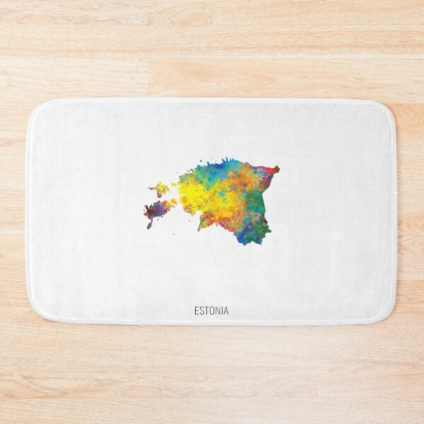 Artikelvorschau, Estonia Watercolor Map entworfen und verkauft von ArtPrints.
