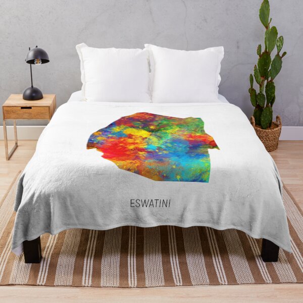 Item preview, Eswatini Watercolor Map designed and sold by ArtPrints.