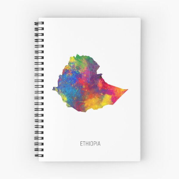 Item preview, Ethiopia Watercolor Map designed and sold by ArtPrints.