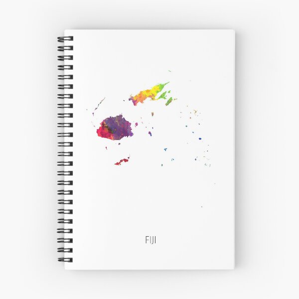 Item preview, Fiji Watercolor Map designed and sold by ArtPrints.