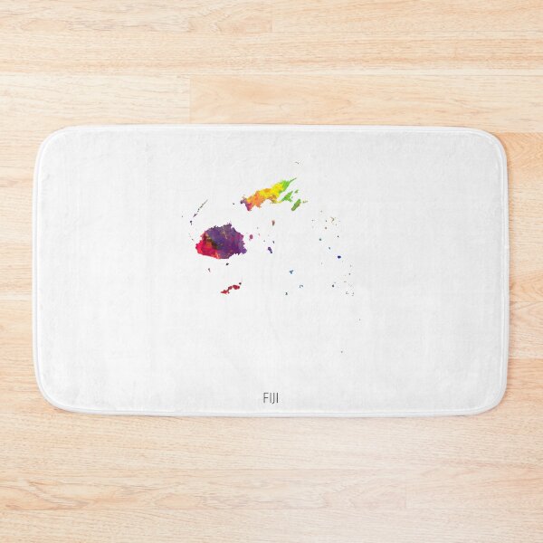 Item preview, Fiji Watercolor Map designed and sold by ArtPrints.