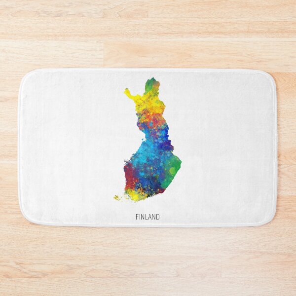 Item preview, Finland Watercolor Map designed and sold by ArtPrints.